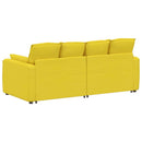 modulsofa med hynder lysegul