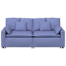 modulsofa med hynder jeansblå