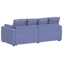 modulsofa med hynder jeansblå