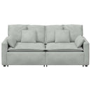 modulsofa med hynder lysegrå