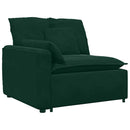 modulsofa med hynder mørkegrøn