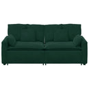 modulsofa med hynder mørkegrøn