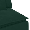 modulsofa med hynder mørkegrøn