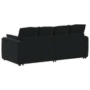modulsofa med hynder sort