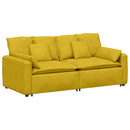 modulsofa med hynder gul