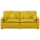 modulsofa med hynder gul