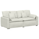 modulsofa med hynder cremefarvet