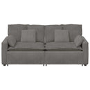 modulsofa med hynder lysegrå