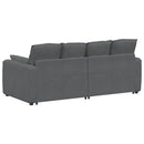 modulsofa med hynder mørkegrå