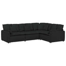 modulsofa med hynder stof sort
