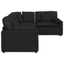 modulsofa med hynder stof sort