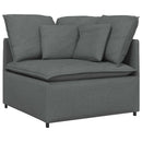 modulsofa med hynder stof mørkegrå