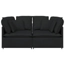 modulsofa med hynder stof sort