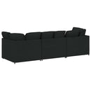 modulsofa med hynder stof sort