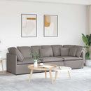 modulsofa med hynder stof gråbrun