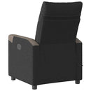 eldrevet massagestol stof sort