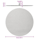 regnbrusehoved 50 cm rund rustfrit stål 304