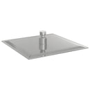 regnbrusehoved 20x20 cm firkantet rustfrit stål 304