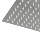 regnbrusehoved 30x20 cm rektangulær rustfrit stål 304