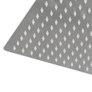 regnbrusehoved 40x30 cm rektangulær rustfrit stål 304