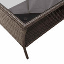 sofasæt til haven 6 dele med hynder polyrattan brun