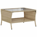 sofasæt til haven 6 dele med hynder polyrattan beige