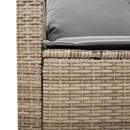 sofasæt til haven 6 dele med hynder polyrattan beige