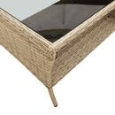 sofasæt til haven 6 dele med hynder polyrattan beige