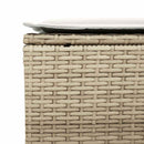sofasæt til haven 6 dele med hynder polyrattan beige