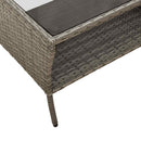 sofasæt til haven 6 dele med hynder polyrattan grå