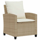 sofasæt til haven 6 dele med hynder polyrattan beige