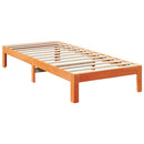 sengeramme uden madras 240x200 cm massivt fyrretræ gyldenbrun