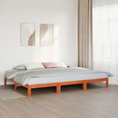 sengeramme uden madras 240x200 cm massivt fyrretræ gyldenbrun