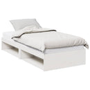 daybed uden madras 100x200 cm massivt fyrretræ hvid