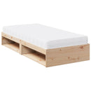 daybed med madras 90x200 cm massivt fyrretræ