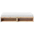 daybed med madras 90x200 cm massivt fyrretræ