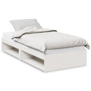 daybed med madras 90x200 cm massivt fyrretræ hvid