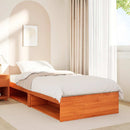 daybed med madras 90x200 cm massivt fyrretræ gyldenbrun