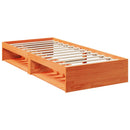 daybed med madras 90x200 cm massivt fyrretræ gyldenbrun