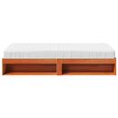 daybed med madras 90x200 cm massivt fyrretræ gyldenbrun