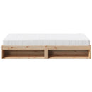 daybed med madras 80x200 cm massivt fyrretræ