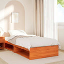 daybed med madras 80x200 cm massivt fyrretræ gyldenbrun