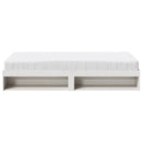 daybed med madras 90x190 cm massivt fyrretræ hvid