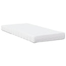 daybed med madras 90x190 cm massivt fyrretræ hvid
