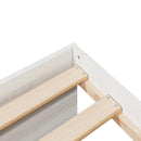 daybed med madras 90x190 cm massivt fyrretræ hvid