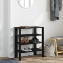 skostativ 61x32x70 cm konstrueret træ sort