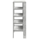 skoreol 61x32x87,5 cm konstrueret træ betongrå