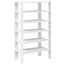 skoreol 61x32x105 cm konstrueret træ hvid