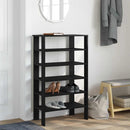 skoreol 61x32x105 cm konstrueret træ sort