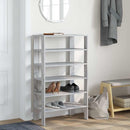 skoreol 61x32x105 cm konstrueret træ grå sonoma-eg